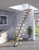 Escalier modulaire Hauteur par marche réglable : 18,5 - 23 cm. - Brico Dépôt