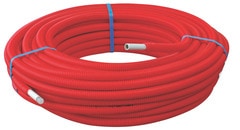 Couronne tube multicouche prégainée rouge Ø16 - 25 mètres - Somatherm - Brico Dépôt