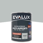 Peinture extérieure Satin multi supports 0,75 L gris clair - Evalux - Brico Dépôt