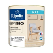 Peinture mur intérieur Mat 0,5 L Beige - Ripolin - Brico Dépôt