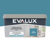 Peinture mur intérieur Mat 2,5 L Bleu turquoise - Evalux - Brico Dépôt