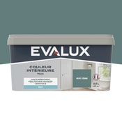 Peinture mur intérieur Mat 2,5 L Vert cèdre - Evalux - Brico Dépôt