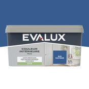 Peinture mur intérieur Satin 2,5 L Bleu électrique - Evalux - Brico Dépôt