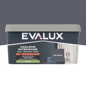 Peinture mur intérieur 2 en 1 Satin 2,5 L Gris ardoise - Evalux - Brico Dépôt