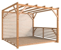 Pergola bois massif "New Concept" 3 x 3 mètres - Brico Dépôt