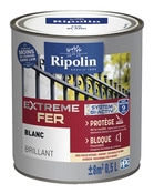 Peinture métal extérieur brillant 0,5 L blanc - Ripolin - Brico Dépôt