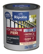 Peinture métal extérieur brillant 0,5 L anthracite - Ripolin - Brico Dépôt