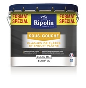 Sous couche plaque et enduit plâtre 12 L - Ripolin - Brico Dépôt