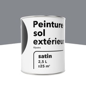 Peinture extérieur sol 2,5 L satin gris glycero - Brico Dépôt