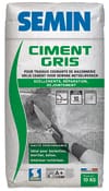 Ciment gris pour travaux de maçonnerie - sac de 10 kg - Semin - Brico Dépôt