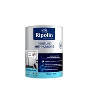 Peinture anti-humidité intérieur satin blanc 0,75 L - Ripolin - Brico Dépôt