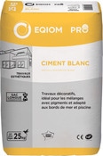 Ciment blanc pour ouvrages décoratifs - 25 Kg - Brico Dépôt