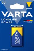 Pile alcaline "LongLife Power" - 9V/6LR61 - Varta - Brico Dépôt