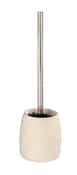 Pot et brosse WC "Goa" beige - Ø. 11,8 x H. 38,5 cm. - Brico Dépôt