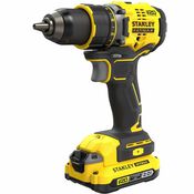 Perceuse - visseuse sans fil  V20 moteur Brushless 80 Nm 18 V + 2 batteries 2 Ah - Stanley Fatmax - Brico Dépôt