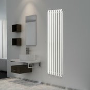 Radiateur en acier double panneau "Hellen" blanc - H. 180 x l. 54 cm - Bodner - Brico Dépôt