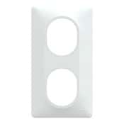 Plaque de finition double "Ovalis" blanc - Installation verticale - Brico Dépôt