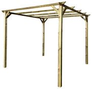 Pergola en pin L 3 x l. 3 x H. 2,44 m. - Brico Dépôt