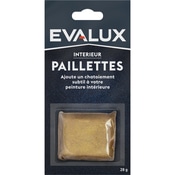 Paillettes intérieur or 28 G - Evalux - Brico Dépôt