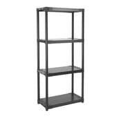 Etagère résine noir l. 75 cm x H. 168 cm x P. 40 cm - Brico Dépôt