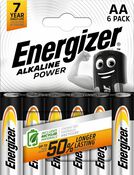 Lot de 6 piles Alcalines Power AA/LR6 - Energizer - Brico Dépôt