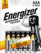 Lot de 6 piles Alcalines Power AAA/LR03 - Energizer - Brico Dépôt