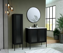 Ensemble meuble + vasque + miroir "carson" l. 80 cm - Brico Dépôt
