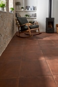 Carrelage de sol intérieur "Fornace" terracotta - l. 49,4 x L. 49,4 cm - Colours - Brico Dépôt