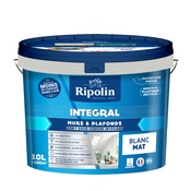 Peinture murs et plafonds intérieur mat 10 L blanc - Ripolin - Brico Dépôt