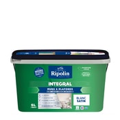 Peinture murs et plafonds intérieur satin 5 L blanc - Ripolin - Brico Dépôt