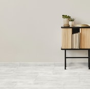 Carrelage de sol intérieur "Vintage Wood" coloris gris blanc -  30,8 x 61,5 cm - Brico Dépôt