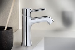 Mitigeur lavabo chromé "Umbolo" H. 18,1 cm. - Brico Dépôt