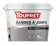 Enduit de bandes à joints en pâte - seau de 15 kg - Toupret - Brico Dépôt