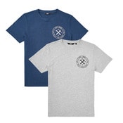 Lot de 2 T-Shirt bleu marine et gris taille M - Site - Brico Dépôt