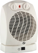 Radiateur soufflant oscillant blanc 2000 W - Brico Dépôt