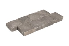 Pavé carré gris 10 x 10 cm. Ép. 3,4 cm. - Brico Dépôt