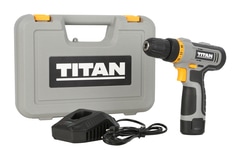 Perceuse - visseuse sans fil 12 V + 1 batterie 1.5 Ah Lithium-ion (Li-ion) - Titan - Brico Dépôt