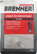 Enduit de rebouchage en poudre - Sac 15 kg - Brenner - Brico Dépôt