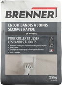 Enduit bandes à joints, séchage rapide en poudre - Sachet 25 kg - Brenner - Brico Dépôt