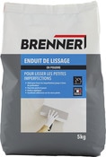 Enduit de lissage en poudre - Sac 5 kg - Brenner - Brico Dépôt