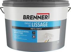 Enduit de lissage en pâte - Pot 15 kg - Brenner - Brico Dépôt