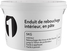 Enduit de rebouchage en pâte - Pot 5 kg - Brico Dépôt