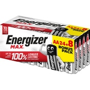 Lot de 24 +° 8 piles Max AA - Energizer - Brico Dépôt