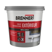 Enduit de rebouchage en pâte pour extérieur - Pot 1 kg - Brenner - Brico Dépôt