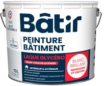 Peinture blanche glycero brillant 10 L - Brico Dépôt