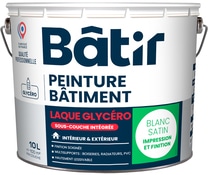 Peinture blanche glycero 2 en 1 satin 10 L - Brico Dépôt