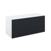 Meuble haut "Dorice" anthracite mat l.80 x h.36 x p.32 cm 1 porte relevable - Brico Dépôt