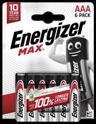 Pack de 6 piles alcalines AAA Energizer Max - Energizer - Brico Dépôt