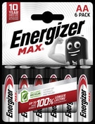 Pack de 6 piles alcalines AA - Energizer - Brico Dépôt