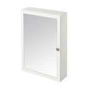 Armoire murale miroir "Perma" blanc. H. 70 cm; L. 50 cm; P. 15 cm - GoodHome - Brico Dépôt